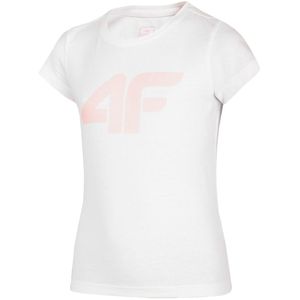 Marškinėliai Mergaitei 4F Balta HJL22 JTSD005 10S
