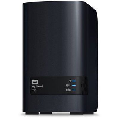 WD My Cloud EX2 Ultra NAS 0TB personal cloud storage case 2-bay Dual Gigabit Ethernet 1.3GHz CPU DNLA RAID1 NAS RTL