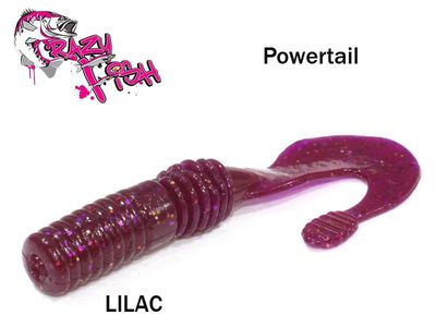 Guminukas aromatizuotas Crazy Fish Powertail LILAC 7cm Kalmaro