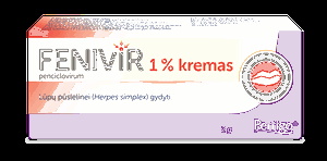 Fenivir 1% kremas, 2 g