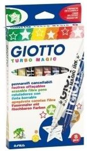 Flomasteriai Fila Giotto Turbo Glitter, 8 sp.