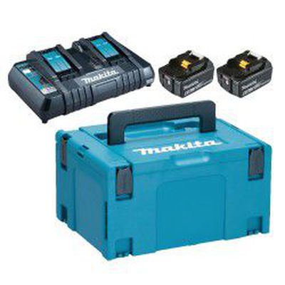 Akumuliatorių ir įkroviklio komplektas MAKITA PowerPack 18V 6,0Ah