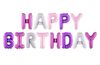 Folinių balionų rinkinys - Happy Birthday (vaivorykštės sp. 35 cm)