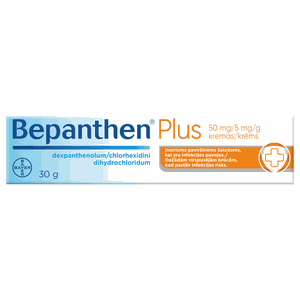 Bepanthen Plus 50 mg/5 mg/g kremas 30 g