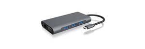 Icy Box IB-DK4040-CPD USB Type-C™ DockingStation with two video interfaces