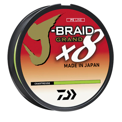 Pintas Valas DAIWA J-Braid Grand X8 Chartreuse 270m 0.16mm