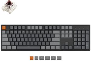 Keychron K10 100% Wireless Mechanical Keyboard (ANSI, Aluminium body, RGB, Hot-swap, US, Gateron G Pro Brown Switch)