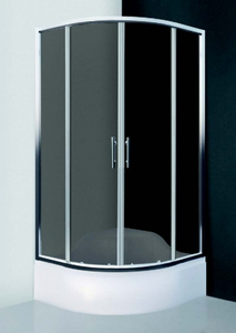 Pusapvalė dušo kabina MADISON NEO/800, 80x80 cm, stiklas Rouch, prof.Brillant, R550