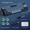 Royal Kludge RK61 Plus Indigo Wireless Mechanical Keyboard | 60%, Hot-swap, SkyCyan switches, US