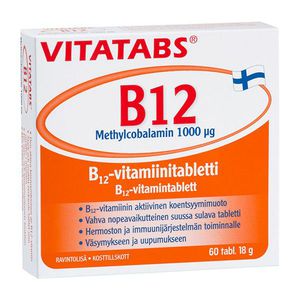 Hankintatukku Vitatabs B12 Methylcobalamin 1000mcg tab N60