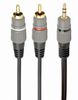 CABLE AUDIO 3.5MM TO 2RCA 5M/GOLD CCA-352-5M GEMBIRD