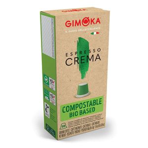 Kavos kapsulės, tinkančios Nespresso kavos aparatams Gimoka "Bio Crema" 10vnt.