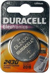 Maitinimo elementai Duracell DL2430 3V (CR2430 / K2430L)