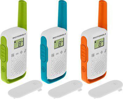 Motorola T42 abipusio radijo ryšio įrenginys 16 kanalai Mėlyna, Žalia, Oranžinė, Balta