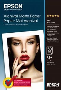 EPSON Matte archival paper inkjet 192g/m2 A3+ 50 sheets 1-pack