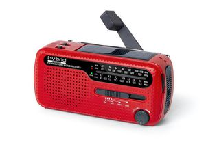 Radijo imtuvas Muse Radio MH-07RED Red, su saulės baterija ir įkrovimo rankena