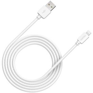 CANYON CFI-1 Lightning USB Cable for Apple, round, cable length 1m, White, 15.9*7*1000mm, 0.018kg