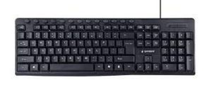 Klaviatūra Gembird Multimedia Keyboard KB-UM-107	 USB Keyboard, Wired, US, Black