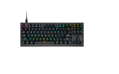 Klaviatūra Corsair K60 PRO TKL RGB Gaming keyboard, RGB LED light, NA, Wired, Black, Optical-Mechanical