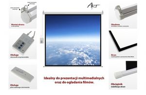 ART FS-100 4:3 electric display 4:3 100" 203x152cm with remote control