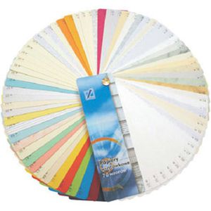 Dekoratyvinis popierius vizitinėms kortelėms Kreska, A4, 246g, su bangelėmis, kreminės spalvos, 20 lapų