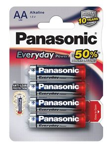 Baterijos Panasonic EVERYDAY LR6-4BP