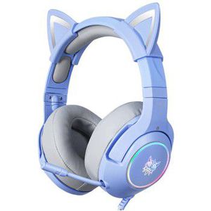 Gaming headset K9 RGB cat-ear USB blue