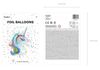 Folinis balionas - Vienaragis 73x90 cm