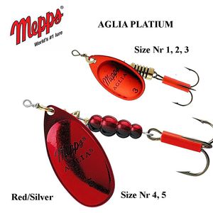 Blizgė Mepps Aglia PLATIUM Red Silver 3.5 g