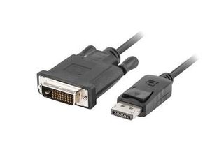 LANBERG CA-DPDV-10CU-0030-BK cable Displayport M V1.2->DVI-D M 24+1 3m Black DUAL LINK