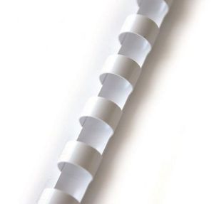 Spiralė įrišimui plastikinė 14 mm, balta (100vnt.)