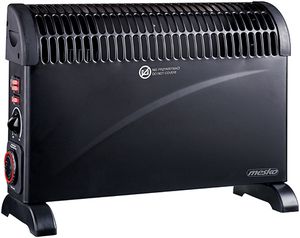 Šildytuvas Mesko Convector Heater with Timer and Turbo Fan  MS 7741b Convection Heater, 2000 W, Number of power levels 3, Black