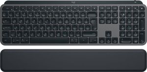 Logitech MX Keys S Belaidė klaviatūra + Atrama riešui, Bluetooth, Illuminated, US, Graphite