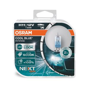 Osram lemputės COOL BLUE H11 Intense +100% NEXT gen