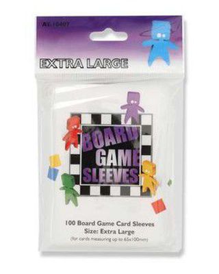Board Game Sleeves - Extra Large (65x100mm) - 100 Vnt
