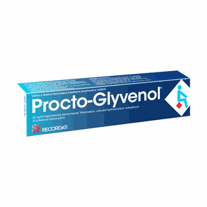 Procto-Glyvenol 50 mg/20 mg/g tiesiosios žarnos kremas 30 g 