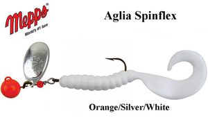 Blizgė Mepps Aglia Spinflex Orange/Silver/White 17 g