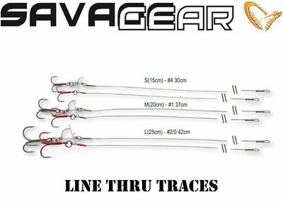 Pavadėlis Savage Gear 4D Line Thru Trout Trace 30 cm