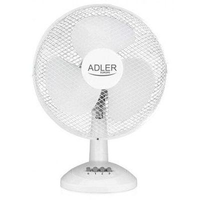 Adler AD 7303 stalinis ventiliatorius, 3 greičiai, 80 W, diametras 30 cm, Oro srauto krypties reguliavimas, baltas and nbsp;