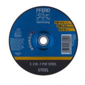 Plieno šlifavimo diskas PFERD PSF Ø230x7x22mm A30