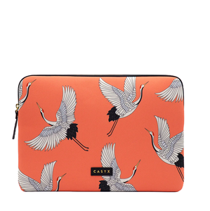 Dėklas Casyx skirta MacBook SLVS-000006 Fits up to size 13"/14", Sleeve, Coral Cranes, Waterproof