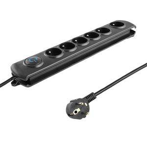 Qoltec Surge protector | 6 gniazd | 3,0m