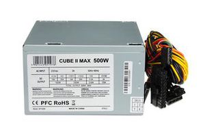 PSU I-BOX Cube II 500W, ATX, 12cm ventiliatorius