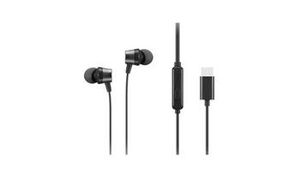 Lenovo | USB-C Wired In-Ear Headphones (with inline control) | Wired | Black