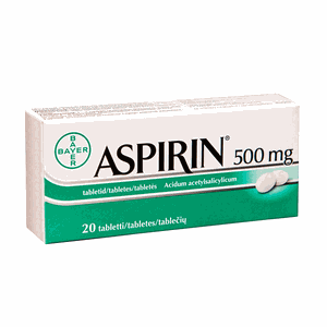 Aspirin 500 mg tabletės N20