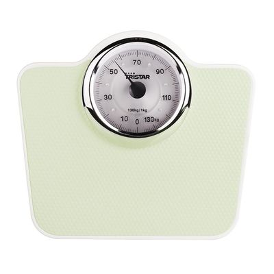 Svarstyklės Tristar Personal scale WG-2428 Maximum weight (capacity) 136 kg, Accuracy 100 g, Green