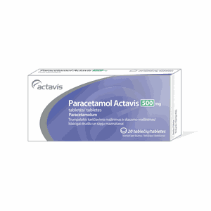 Paracetamol Actavis 500 mg tabletės N20
