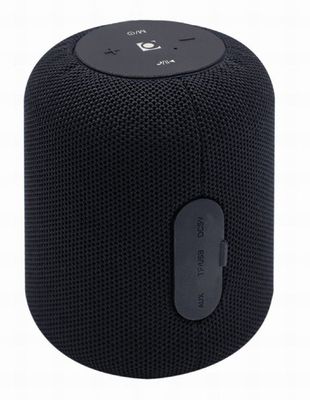 Kolonėlės Gembird SPK-BT-15-BK Portable Bluetooth speaker, Wireless, 5 W, 1200 mAh, Black