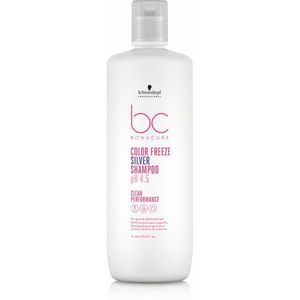 Schwarzkopf Professional BC Color Freeze Silver Shampoo Sidabro atspalvį suteikiantis šampūnas, 1000ml