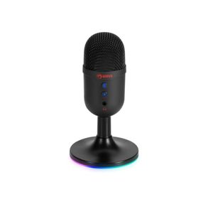 Marvo MIC-06 RGB black wired microphone |USB